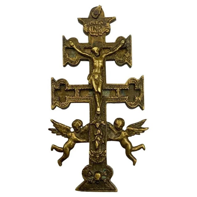 Gold 17th Century Cross of Caravaca For Sale - Image 8 of 8
