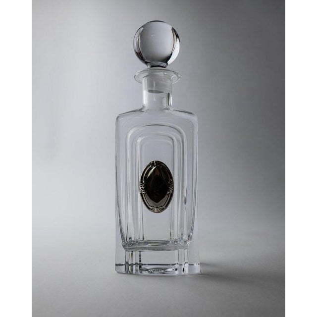Vintage Glass Decanter in Clear Glass, 1980s For Sale - Image 3 of 13
