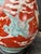 Early 20th C. Japanese Fukagawa Imari Crane Lamp With Silk Bell Shade & Brass Finial - Fully Rewired For Sale - Image 12 of 12