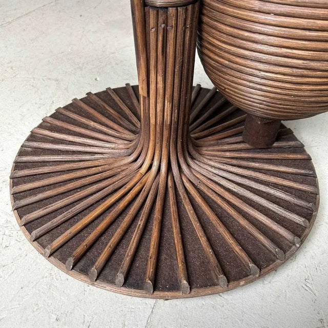 Rattan Plant Stand, 1970s For Sale - Image 4 of 13