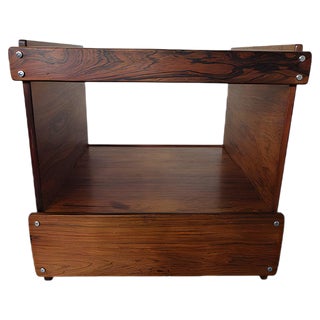 Danish Rosewood & Glass Side Table, 1960s For Sale