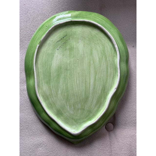 Italian Italian Faience Frog & Lily Pad Platter-the Mane Lion For Sale - Image 3 of 9