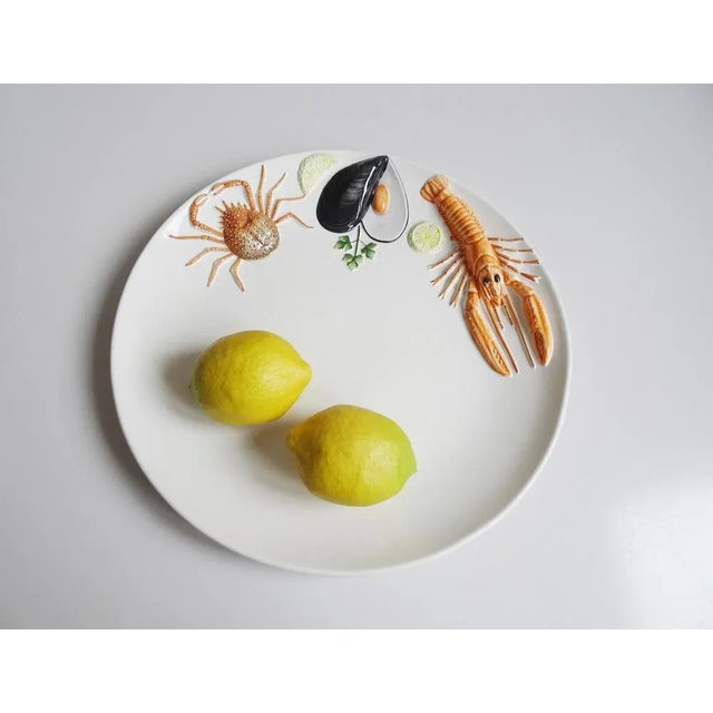 Large Fish Plate, Italy, 1970s For Sale - Image 6 of 11