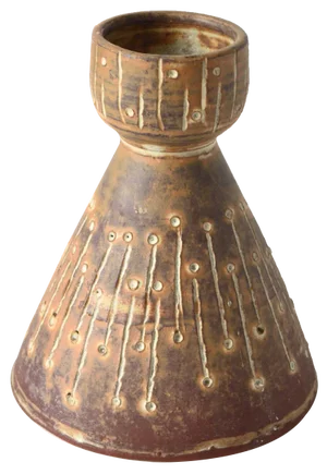 German Studio Pottery Candleholder from Margarethenhöhe, 1960s