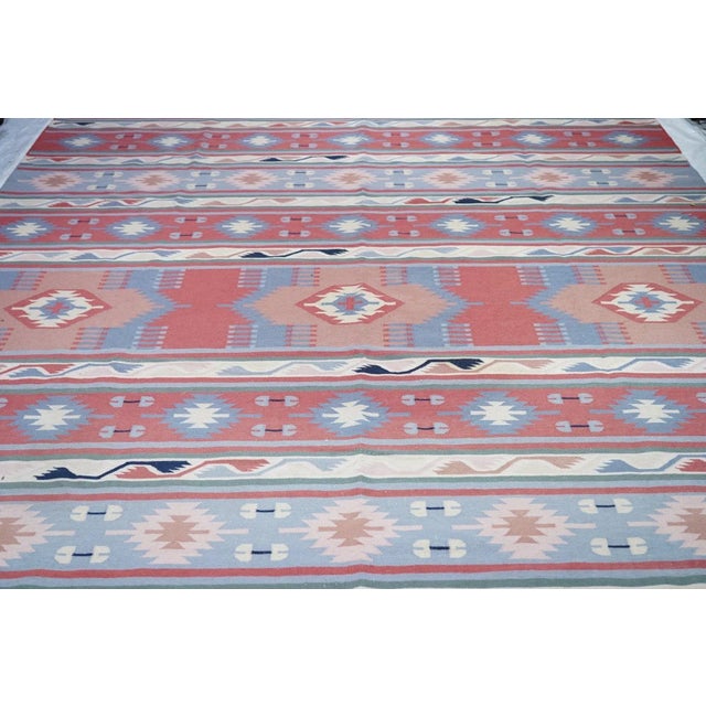 1970s Vintage Kilim Rug 9'1'' x 12'3'' For Sale - Image 11 of 12
