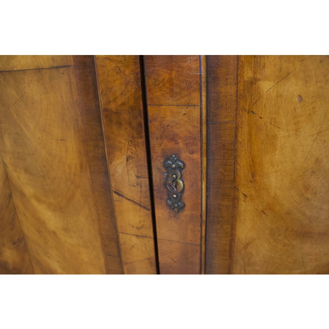 Wood Vintage Art Deco Wardrobe in Burr Walnut, 1920s For Sale - Image 7 of 11