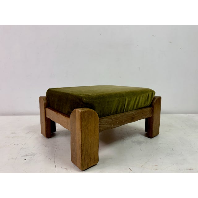 Brutalist Oak Stool or Ottoman by De Puydt, 1960s For Sale - Image 9 of 13