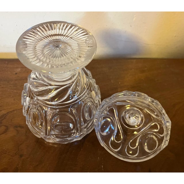 Antique 19th Century French Belle Epoque Cut Crystal Glass Urn and Cover For Sale In New York - Image 6 of 12