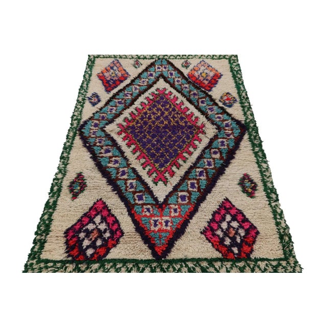 Traditional Vintage Azilal Moroccan Style Runner Rug, With Medallions From Rug & Kilim For Sale - Image 3 of 7