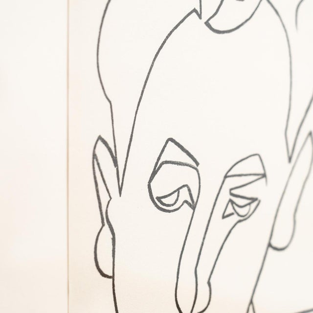 Françoise Gilot, Figurative Composition, 1951, Original Lithograph, Framed For Sale - Image 6 of 13