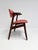 Red Colored Leather Cowhorn Chair, 1970s For Sale - Image 6 of 16