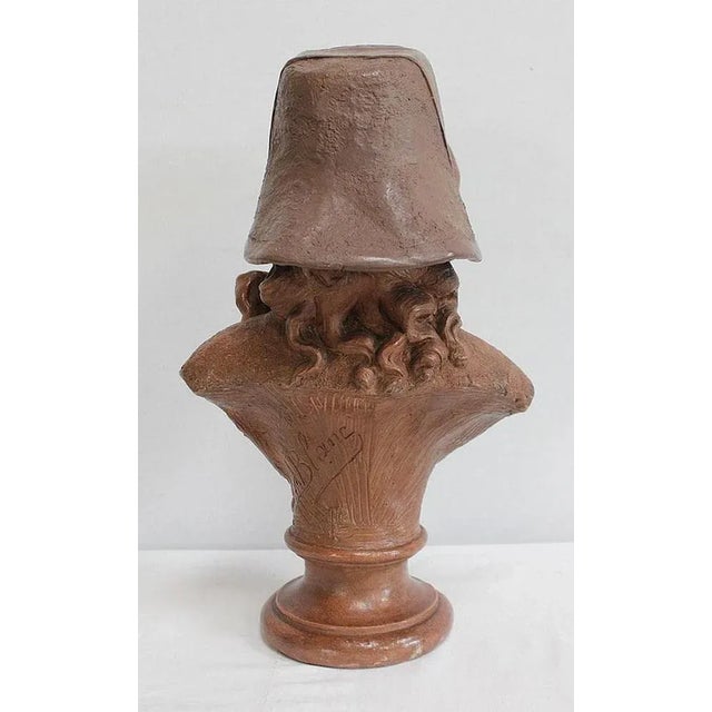 A. Blanc, Terracotta Bust of Woman, 1900s For Sale - Image 16 of 18