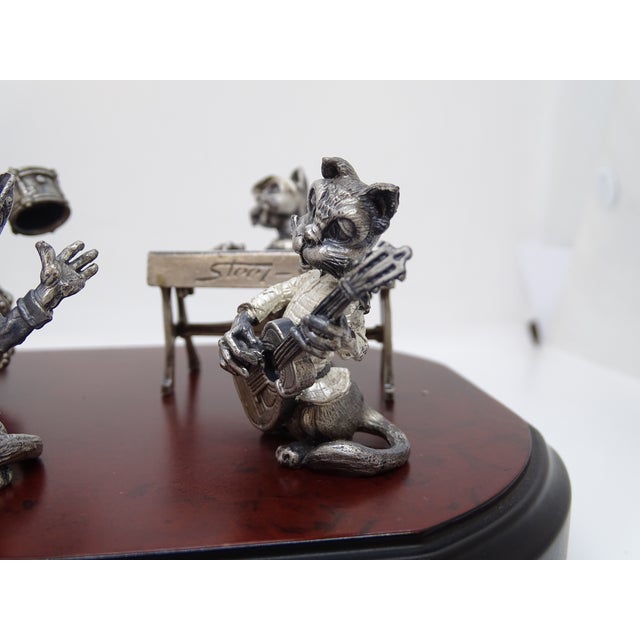 Musical Cats Figurine in Steel from Aryentis, 1980s For Sale - Image 9 of 18