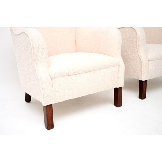 1950s Vintage Danish Cabinetmaker Armchairs, 1950s, Set of 2 For Sale - Image 5 of 7