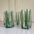 Contemporary Verdure Stripe Italian Murano Glass Tumblers - Set of 4 For Sale - Image 4 of 8