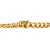 Vintage 18k Yellow Gold Emerald Diamond Graduated Articulated Curb Link Bracelet For Sale - Image 4 of 7