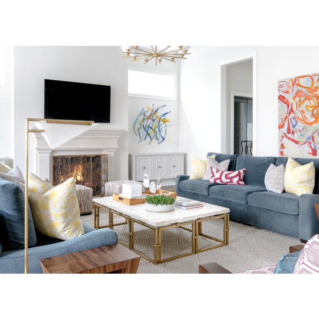 Brilliant Gold Fig Leaf Fireplace Screen Iron For Sale - Image 4 of 6