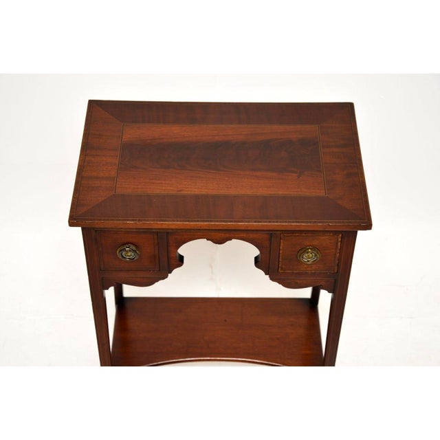 Wood Antique Edwardian Occasional Side Table, 1900 For Sale - Image 7 of 11