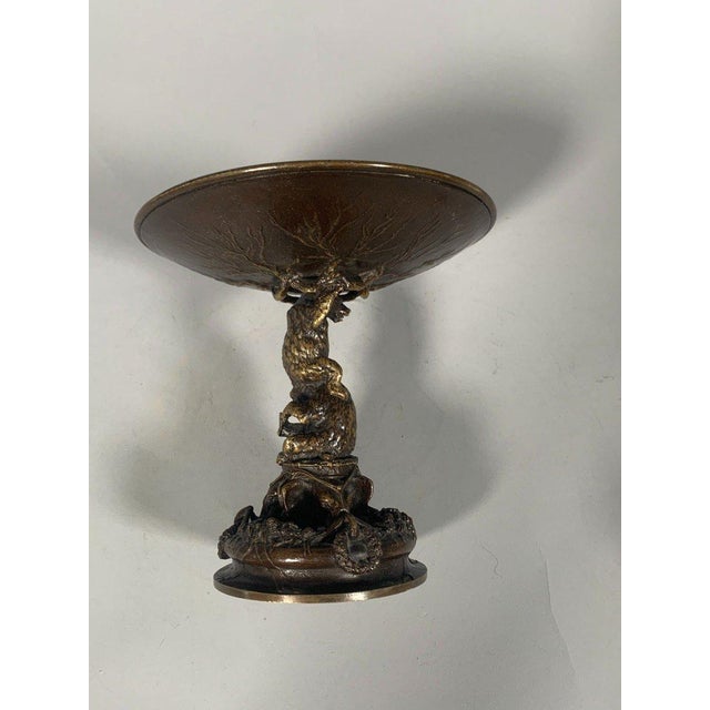 Metal Christophe Fratin (1801-1864) Pair of Bronze Cups with Bears For Sale - Image 7 of 11