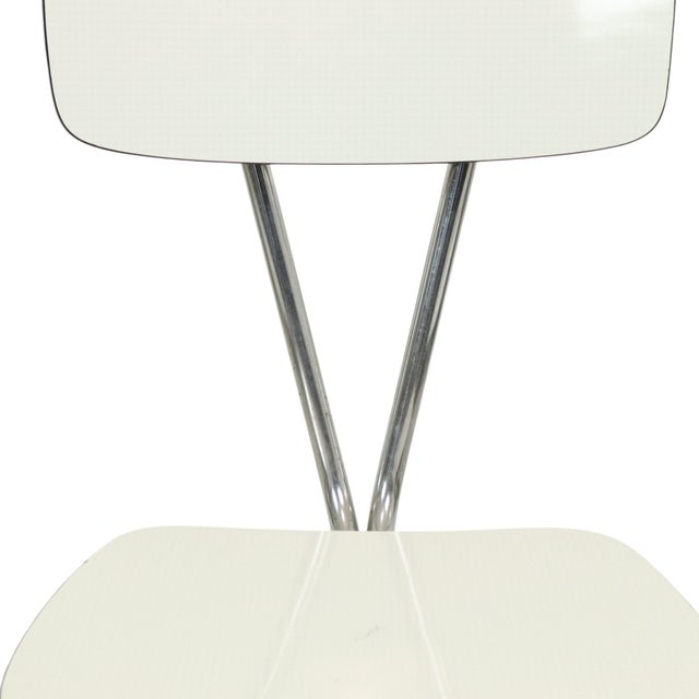 1960s Grey Formica and Chrome Dining Chairs, 1960s, Set of 6 For Sale - Image 5 of 18