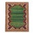 Vintage Turkish Rug 8'9"x11' – Green Field – Geometric Border For Sale