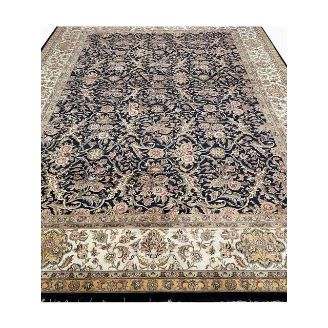 10x14 Handwoven Indian Agra Area Rug - 106806 For Sale - Image 4 of 11
