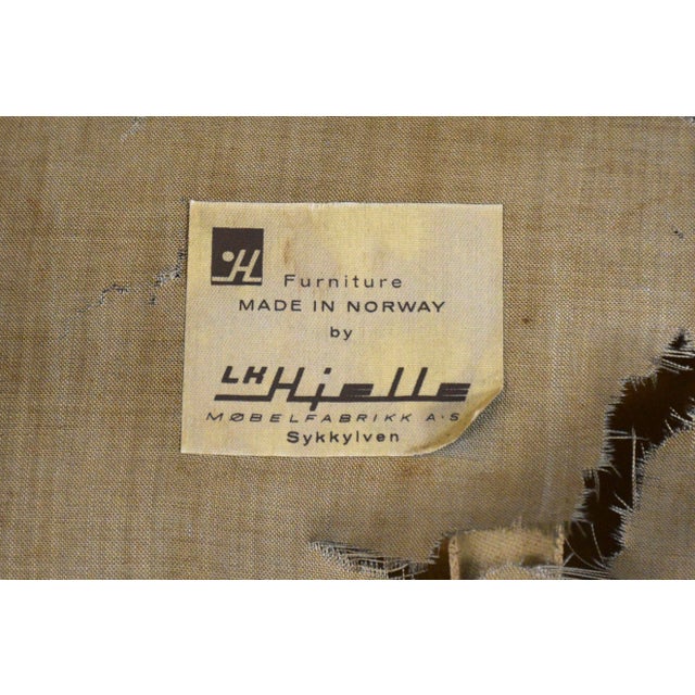 1960s h.w. Klein Bramin Leather Black Lounge Chair and Ottoman For Sale - Image 13 of 13