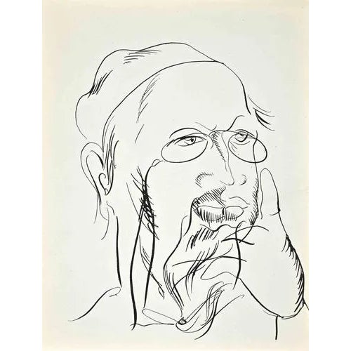 Raoul Dufy, Self-Portrait, Lithograph, 1922 For Sale