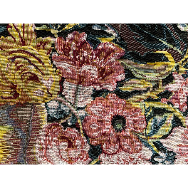 Italian 1990s Flower Vase Tapestry For Sale - Image 3 of 12
