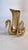 French Brass Swan Sculpture Vase Dual Swans, 1970s For Sale - Image 4 of 12