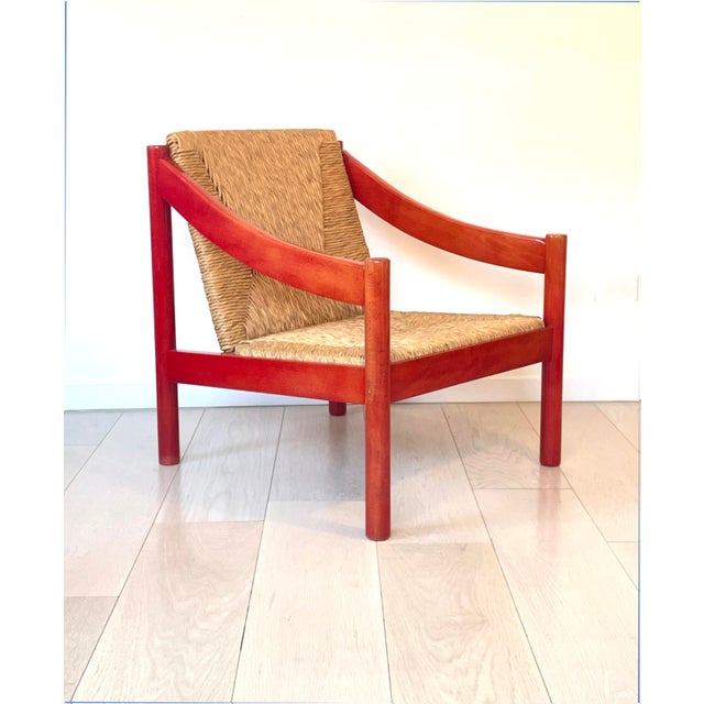 1960s Vintage Carimate Chair by Vico Magistretti for Cassina For Sale In New York - Image 6 of 6