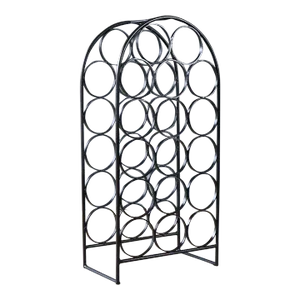 Mid Century Arthur Umanoff 17 Bottle Iron Wine Rack Holder Shaver Howard Modern Retro Atomic 60's Sculptural