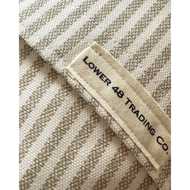 Virginia Mt. Vernon Vintage Pennant on New Woven Fabric Throw Pillow For Sale - Image 4 of 4