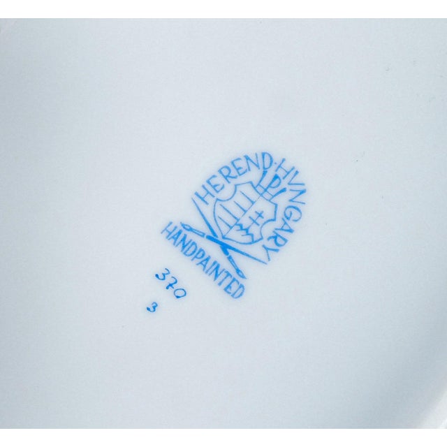 370 Apponyi Blue Porcelain Sauce Pot from Herend For Sale - Image 12 of 18