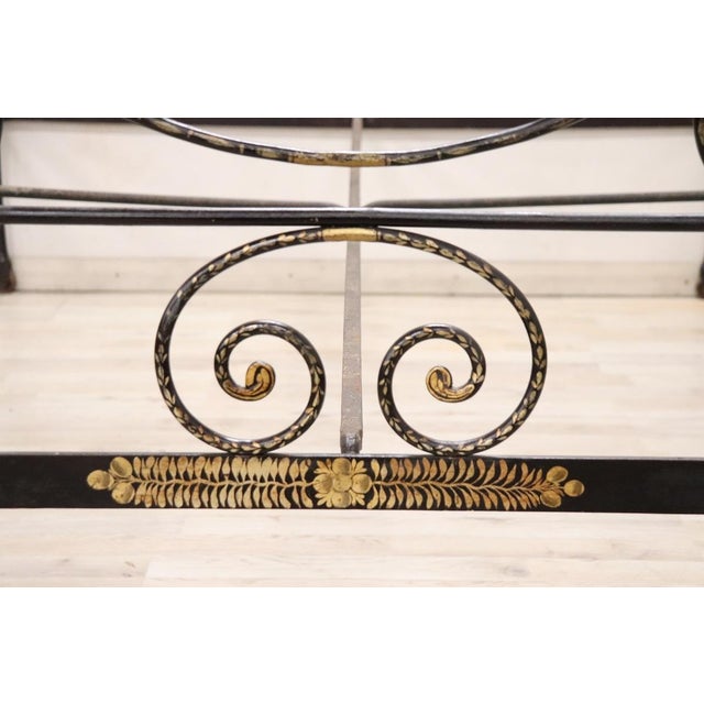 19th Century Iron Double Bed For Sale - Image 4 of 18