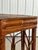 Coastal Vintage Coastal Bamboo Hexagonal Pedestal Plant Stand/Side Table For Sale - Image 3 of 12