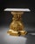 Gold Pair of 1970 Fuggiti Studios Gilt Marble Top Pedestal Side Tables For Sale - Image 8 of 10