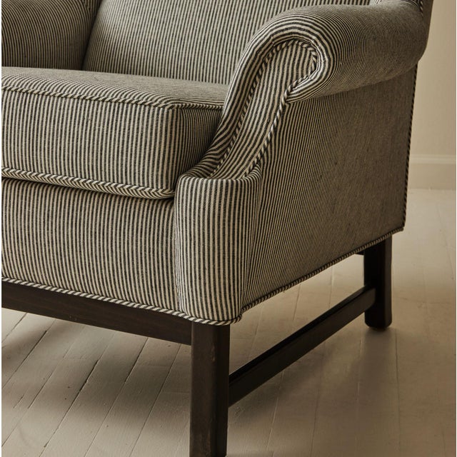 Mid-Century Modern Svenskt Tenn 3543 "Oxford" Ear Flap Armchair, Ragnar Helsén, 1960's. For Sale - Image 3 of 7