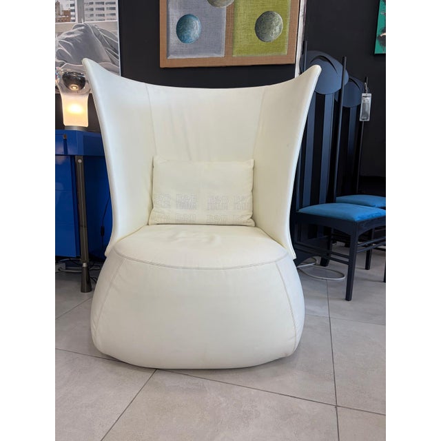Set of High-Back Chair with Matching Ottoman by Patricia Urquiola for B&B Italia, 2000s For Sale - Image 6 of 18