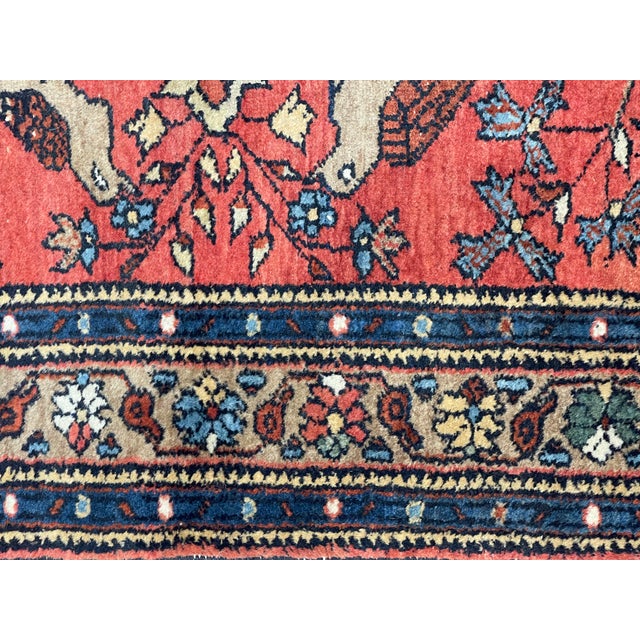 Fine Antique Persian Malayer Wool Rug 3’0" X 5’0" For Sale - Image 9 of 10
