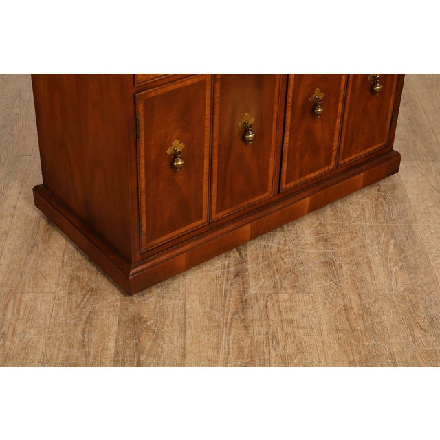Henredon 18th Century Portfolio Georgian Style Walnut Server For Sale - Image 16 of 18
