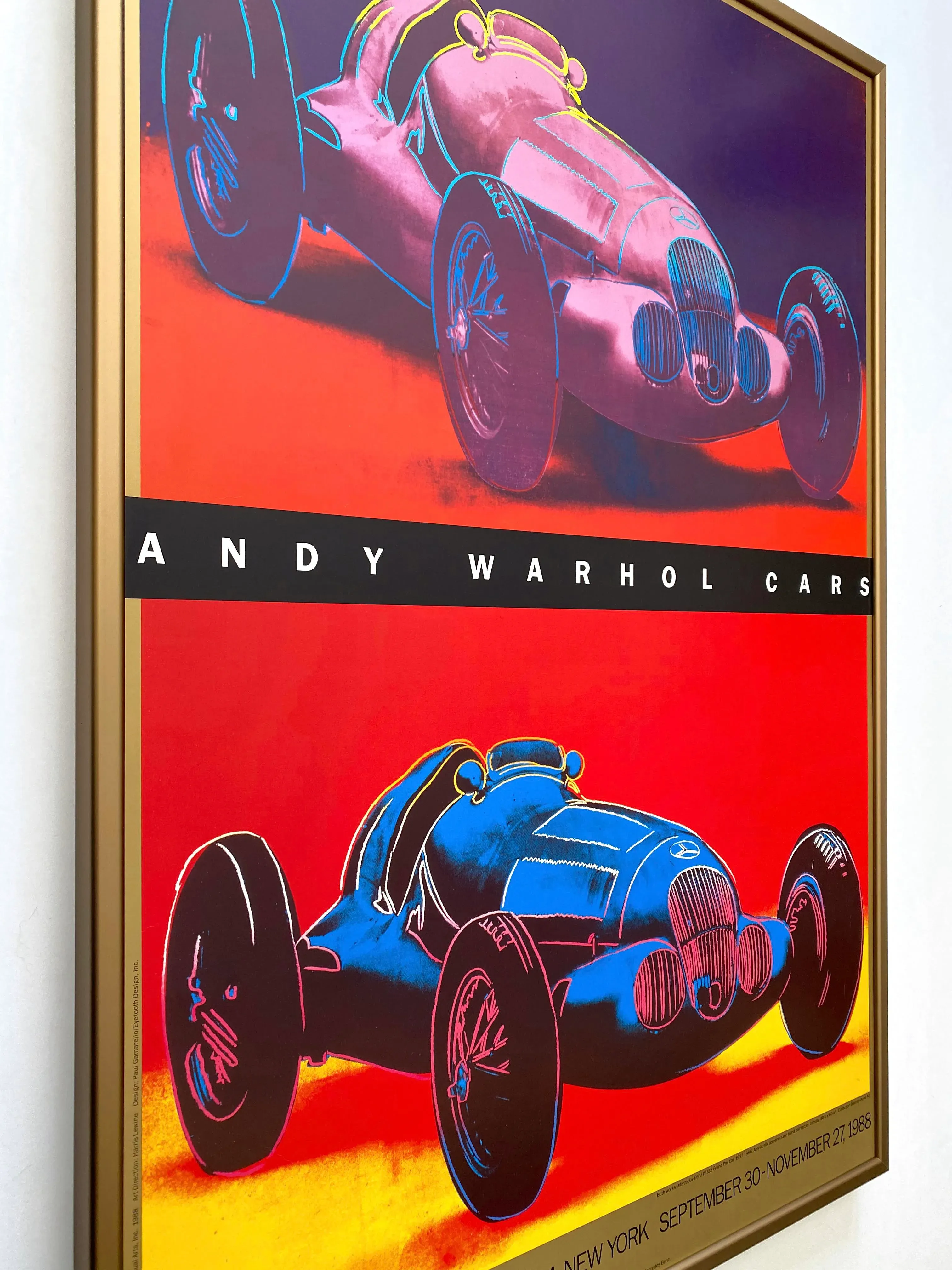 AndyWarhol展　ポスター　ANDY WARHOL CARS andy-warhol-estate-vintage-