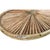 Gabriella Crespi Vintage Rare Signed Gabriella Crespi “Rising Sun” Bamboo Rattan and Brass Oval Tray For Sale - Image 4 of 6
