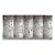 Silver Leaf Chinoiserie Hand-Painted Bird & Peony Wall Panels (Set of 5) For Sale