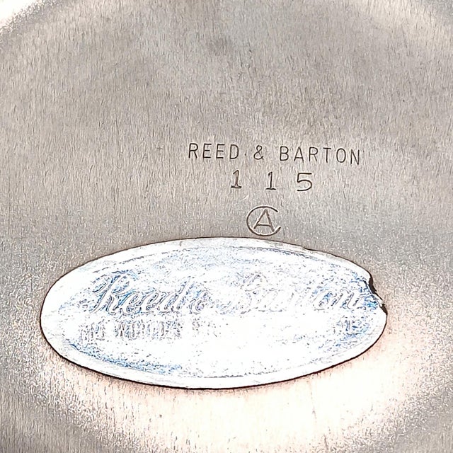 Reed & Barton 1950s Reed & Barton Silverplate Scalloped Bon Bon Bowl For Sale - Image 4 of 6