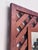 Brown Vintage Rustic Traditional Hand-Made Solid Wood Lattice Wall Mirror For Sale - Image 8 of 13