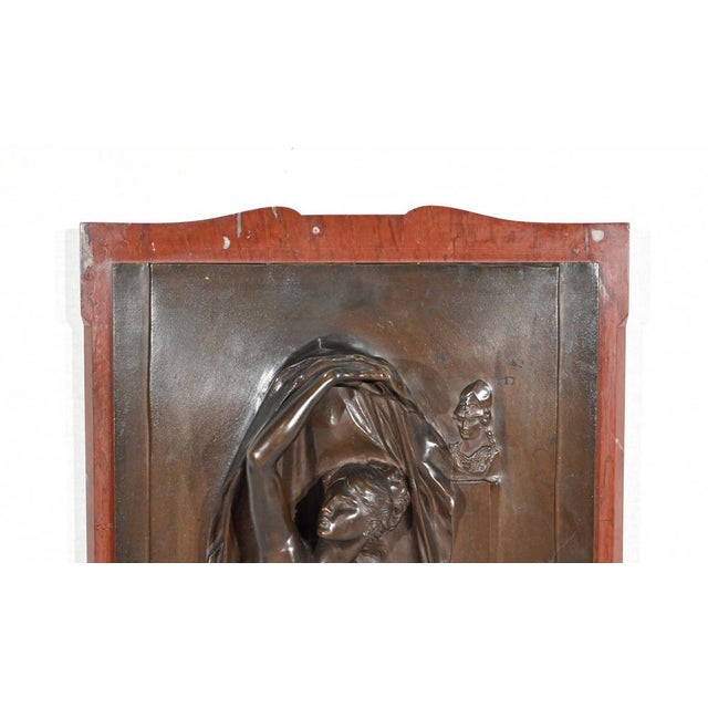 H. Chapu, La Pensée Sculpture, 19th-Century, Bronze & Marble For Sale - Image 4 of 18