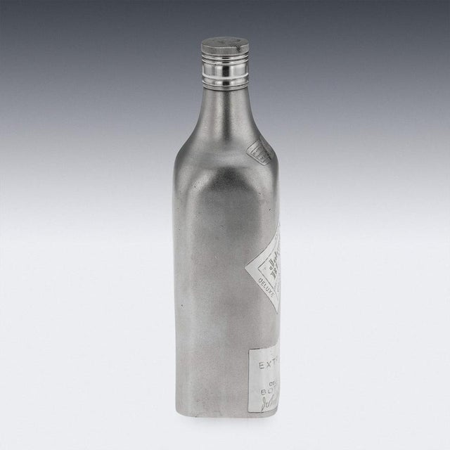 Small 20th Century Novelty Silver Whisky Bottle from Johnnie Walker For Sale - Image 6 of 18