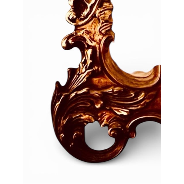 1960s 1960s Rococo Revival Gilded Carved Wood Mirror Midcentury For Sale - Image 5 of 6