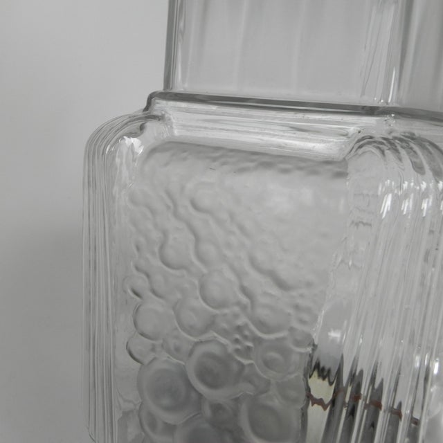Art Deco Glass Skyscraper Ceiling Lamp by Francis Hubert for Muller Freres, 1930s For Sale - Image 16 of 18